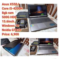 Asus X550J Core i5-4200H 8gb ram 500G HDD 15.6inch. Windows 10 Nvidia GT820 Price: 6,900