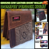 100%Genuine Leather Short Wallet Men Original Kulit Lembu Dompet Pendek Lelaki ✅Ready stock in Malay