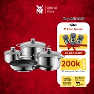 Wmf Diadem Plus 4 Pots and Pans Set Piece Solid 3-layer Magnetic Bottom for All Types of Stoves