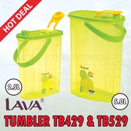 LAVA Plastic Water Bottle Tumbler With Handle 2.5L TB429 & 5L TB529/Botol Air Minuman Dengan Pemegan
