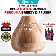 Ridz Beli 3 Wangian Percuma Breezy Diffuser Light Wood Rumah Mewangi Aromaterapi