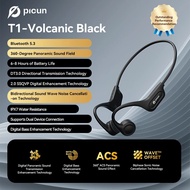 Picun T1 Wireless Bone Conduction HeadphonesOpen Ear Sports Bluetooth Headset Built-in Mic and IPX7
