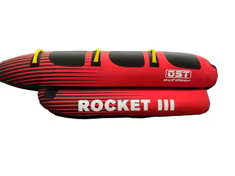 Source Manufacturer Eco-friendly PVC Inflatable Three-seater Banana Boat Towing Towable Water Skiing