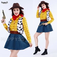 Forwarding SET Woody toy story Cowgirl Cowboy Outfit With A Cool Hat