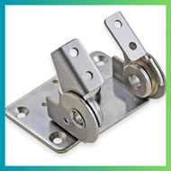 304 Stainless Steel Adjustable locationing Rotating Tilting Torque Hinge with Dual Axes for Industri