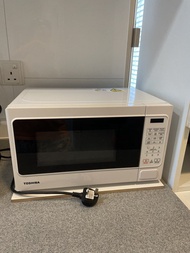 九成新東芝白色微波爐 Toshiba White Microwave Oven