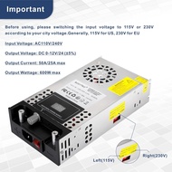 ปรับ0-24V Switching Power Supply 600W 110V/220V AC To DC Converter Transformer 25A อะแดปเตอร์แปลงแรง