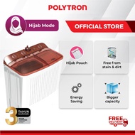 POLYTRON Mesin Cuci 2 Tabung 8 Kg Primadona Giant PWM 8072N