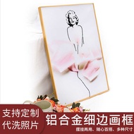 European Style Aluminum Alloy Thin Frame Picture Frame A1 Certificate Frame B2B4 Photo Frame 4 Open 