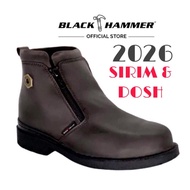 Black Hammer Safety Shoes Mid Cut BH4663 4663