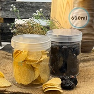 600g date container/ Chip container 600ml cylinder Pot jar grout2