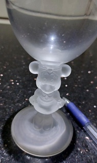 【罕見絕版】|Disney Minnie glass|迪士尼米妮水晶透明亮度杯|【日本制造Made in Japan 】（古董古藉二手限量舊版）【90％ new】適合戶外旅遊、行山、水上運動、游泳、單