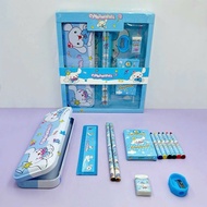 School Supplies Set 7 Piece Type 1, School Supplies Set with Many Lovely Patterns