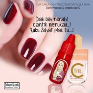 Combo Set Inai Kuku + Vitamin C Nail (Dolly Maroon)