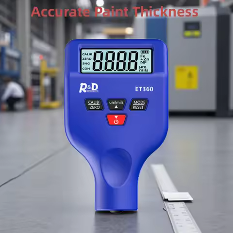 R&D ET360 Magnetic Thickness Gauge for Cars Mini Tester Measuring Instruments 0-1500um Car Paint Mak