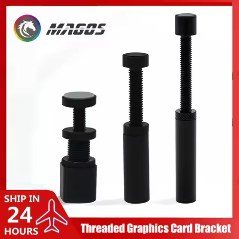 Aluminum GPU Bracket Jack,ITX PC Case Graphics Card Support Holder Anti-bending Magnetic