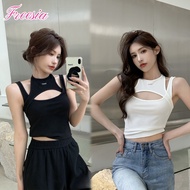 Tank Top Crop With Halter Neck Short Type Sexy Style 92176