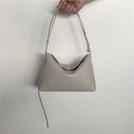 Korean Niche bucks leather Sheepskin Small Square Bag Simple Casual Tote Bag Hand-Carrying Shoulder 