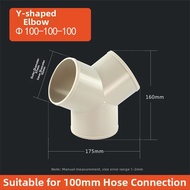 JIFUPAIDANG | Ventilation PVC Joint Y-Shape Duct 3-Way Connection