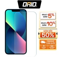 ORIO 2.5D iPhone Tempered Glass Frame Automatic Dust Filter X XS XR 11 12 13 14 15 16 17 Pro max plu