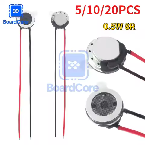 5-20pcs 10mm Speaker Loudspeaker 8R 8 Ohm 0.5W Mini Ultra-thin Speakers Horn for Mobile Phone Comput