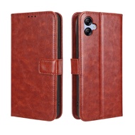 Ốp Da Nắp Gập Cho Samsung A04E Ốp Lưng Samsung Galaxy A04E Giá Đỡ Thẻ Dạng Ví PU