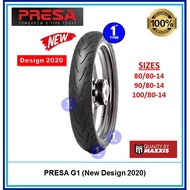 TAYAR TUBELESS PRESA G1 80/80-14, 90/80-14, 100/80-14 TYRE [MAXXIS](MICHELIN PILOT STREET)(MICHELIN)