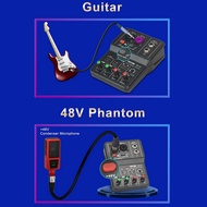 LAB0 new Q12 Computer Recording Sound Card 16Bit/48KHZ Portable Sound Card for Guitar Home Studio Q1