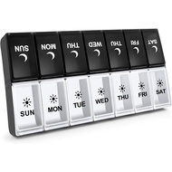 7 Day Pill Organizer 2 Times a Day, Large Weekly AM PM Pill Box, Day Night Medicine Organizer, Pill 