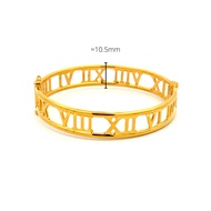 Top Cash Jewellery 916 Gold Big Width Roman Bangle