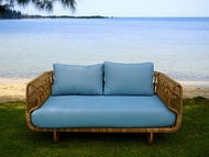 MODERN SUSTAINABLE STAINLESS STEEL EYRIE SOFA 2 SEATER FOR OUTDOORS