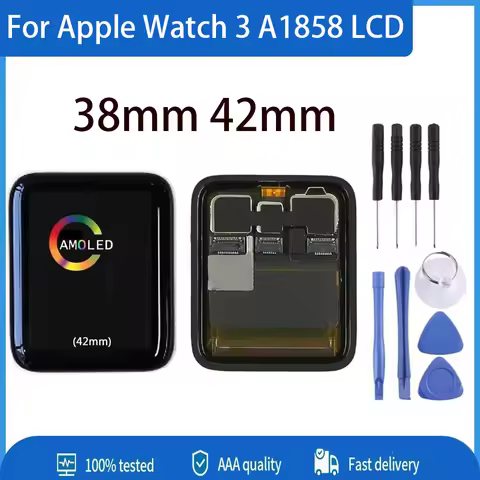 AMOLED For Apple Watch Series 3 38mm 42mm LCD Display Screen Digitizer Assembly For Apple Watch 3 A1