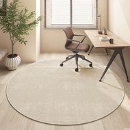 [New Floor Mat]Japanese-Style round Carpet Computer Chair Floor Mat Living Room Bedroom Swivel Chair Mat Study Home Chair Floor Mat JYTS