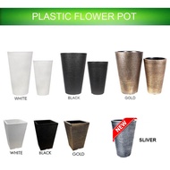 Plastic Flower Pot / PVC Vase / Pasu Plastik Tinggi ( READY STOCKS )