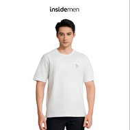 INSIDEMEN - Men's casual Cotton T-shirt with modern, youthful design ITS011AZ