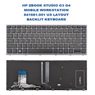 HP ZBOOK STUDIO G3 G4 MOBILE WORKSTATION 841681-001 US LAYOUT BACKLIT KEYBOARD