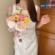 Mix Match Bouquet Bridal Simulation Flower European Style Wedding Collar Certificate Engagement Hold