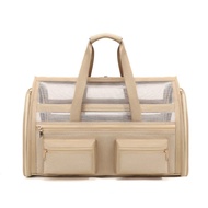 túi vận chuyển thoáng khí 50x28x28cm màu basic sang trọng dành cho chó mèo - T3 PETS SHOP