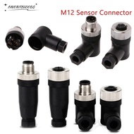 FAVORITEGOODSS2BJ M12 Aviation Plug, Connector Male Female Socket M12 Sensor Connector, M12 Sensor C