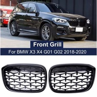 BMW X3 X4 G01 G02 Diamond black Front grille M bodykit meteor grille Car accessories