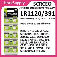 SCRCEO AG8 LR1120 391 LR55 Alkaline Button Battery 1.5V