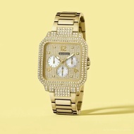 Jam Tangan Kasual Elegan Guess Deco GW0472L2 dengan Strap Metal Emas dan Kaca Saphire Glass