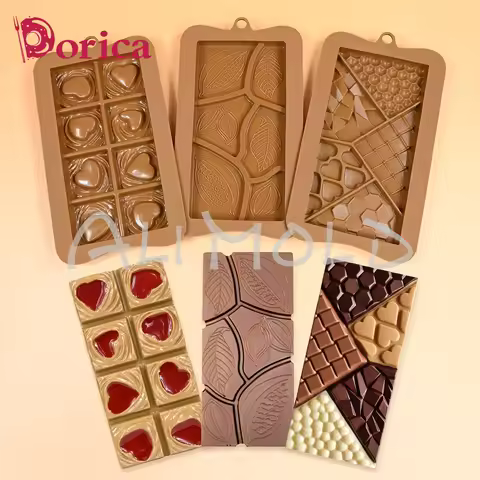 Silicone Chocolate Mold Homemade Bonbons Buttercream Confectionery Candy Bar Mould Cake Decorating T