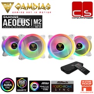 Gamdias Aeolus M2 1204R Case and Radiator Fan Pack (4PCS) - Black/White