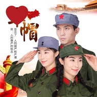 Hat Octagonal Five-pointed Star Hat Red Star Hat Hat Red Army Gray Octagonal Star Hat Red Star Hat B
