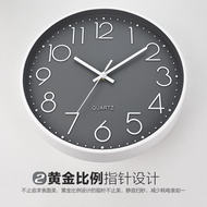 [Clock]Wall Clock Silent Bedroom Mute Clock Wall Clock Fashion Simple Living Room Clock Home Hanging Wall Creative Quartz Clock Wall Pocket Watch Clock