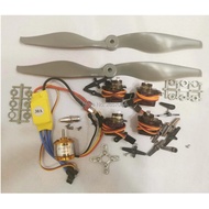 A2212 2212 930Kv Brushless Motor 30A ESC Motor Mount 1060 Propeller MG90 9G Micro Servo for RC Fixed