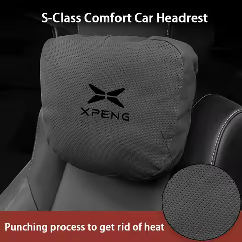 Suede Car Headrest Waist Seat Support Seat S Class Soft Car Neck Pillow For Xiaopeng Xpeng G9 X9 G6 