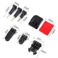 Helmet Mount Kit for GoPro Action Camera Curved Adhesive Side Mount with Quick-Release Buckle