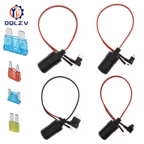Universal Car Cigarette Lighter Female Socket Small Mini Medium Car Circuit Fuse Box Collector Charg
